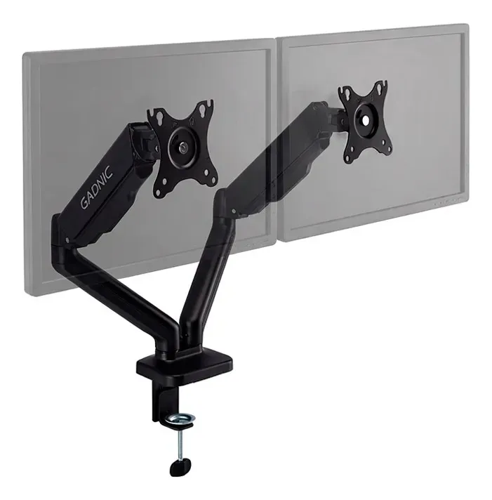 Soporte para 2 monitores con brazos hidráulicos, Marca Gadnic, MLibre