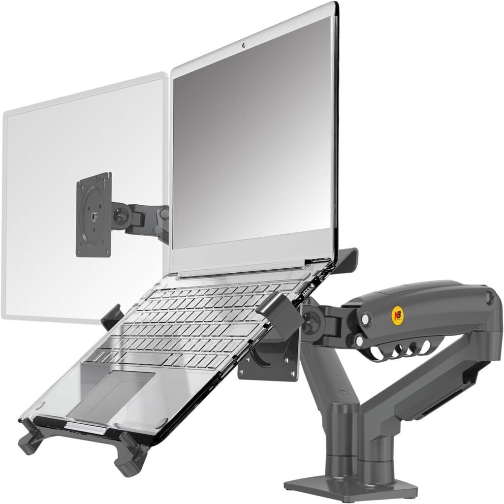 soporte-monitor-laptop-NortBayou-Amazon Soporte doble para monitor y Portátil. Amazon